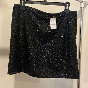 NWT black sequin J Crew mini